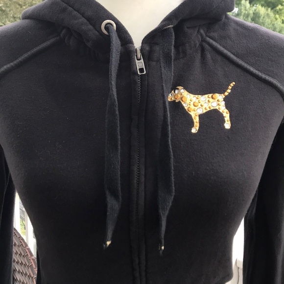 Pink Victoria’s Secret - Vintage ☮️ Fleece Hoodie - Picture 3 of 9